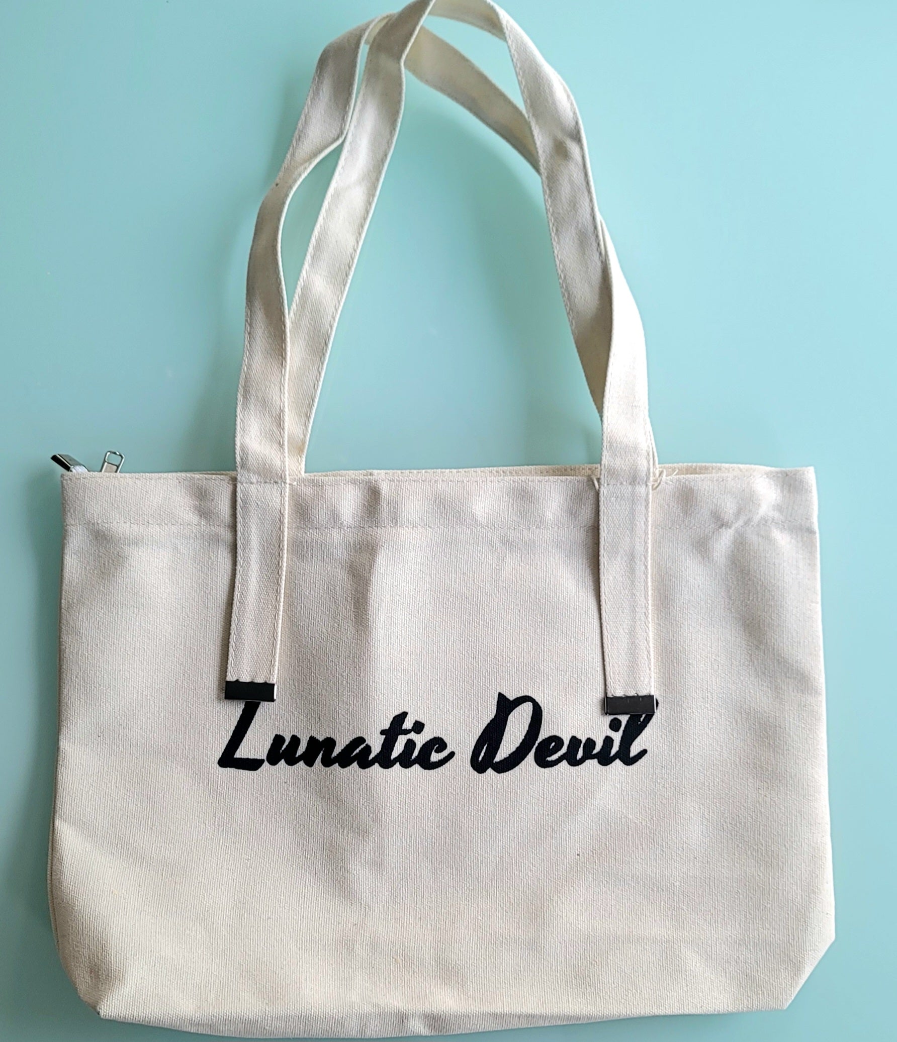 Lunatic Devil canvas tote