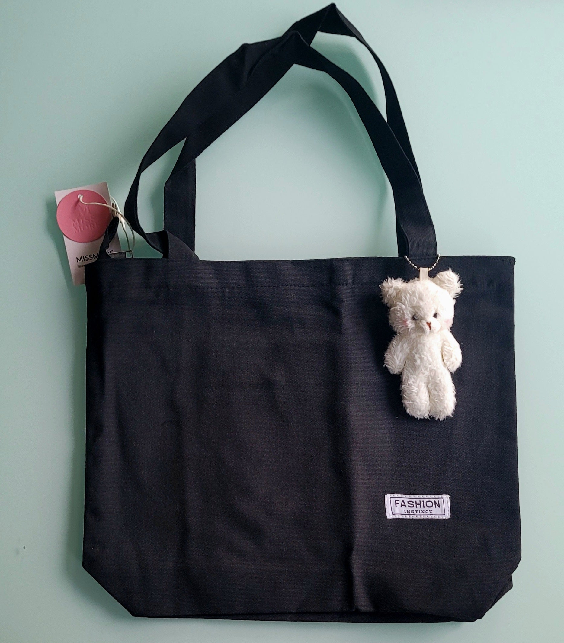 Bear Doll Canvas Tote