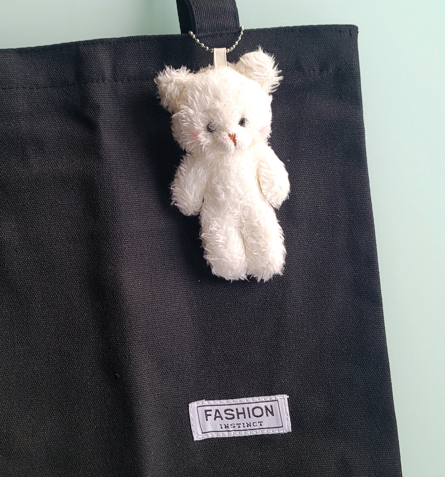 Bear Doll Canvas Tote