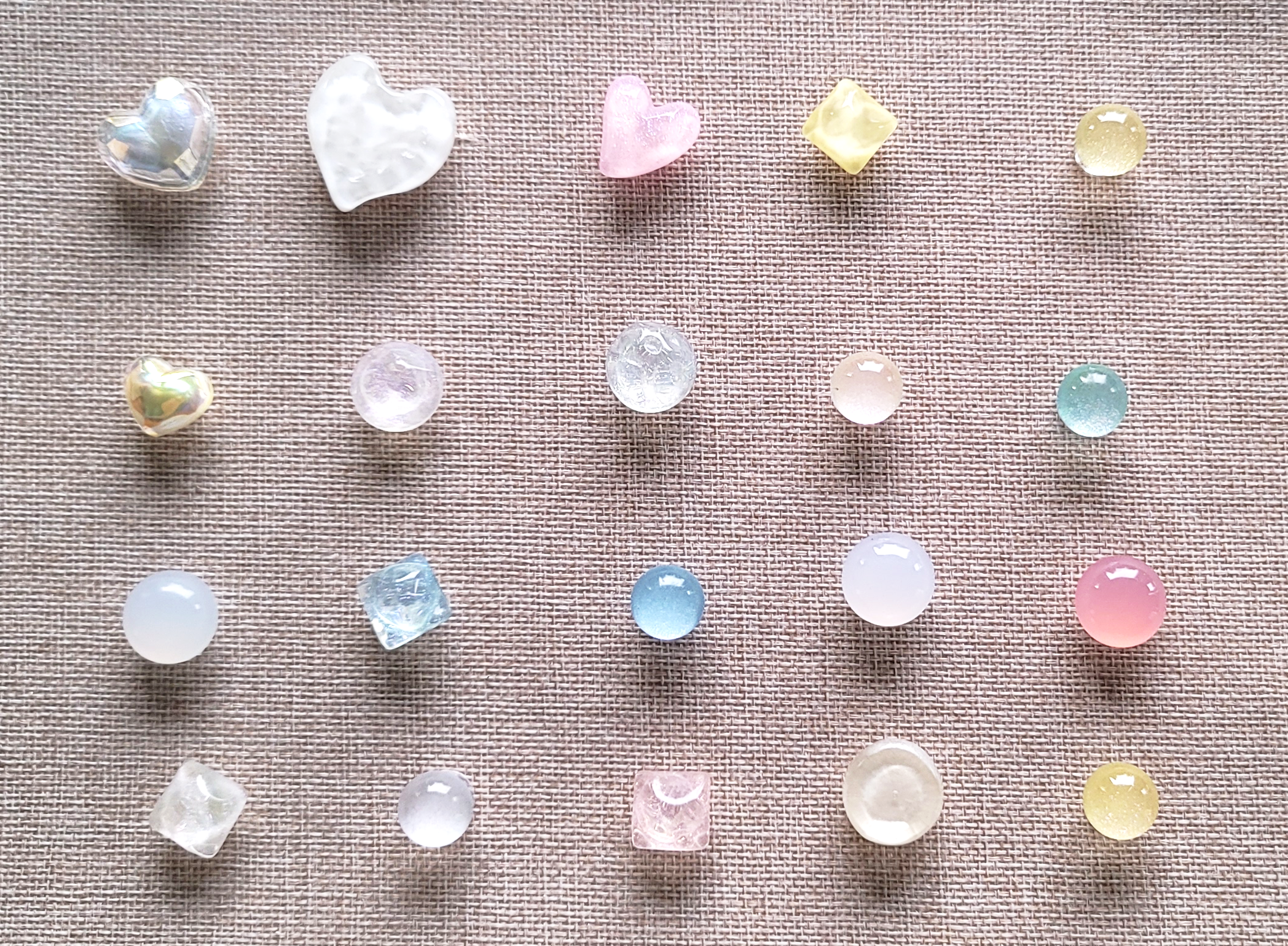 Moon stone charms , 20 pcs