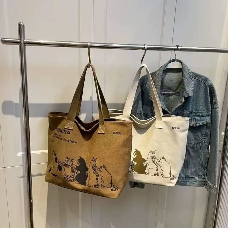 Cat Canvas tote bag