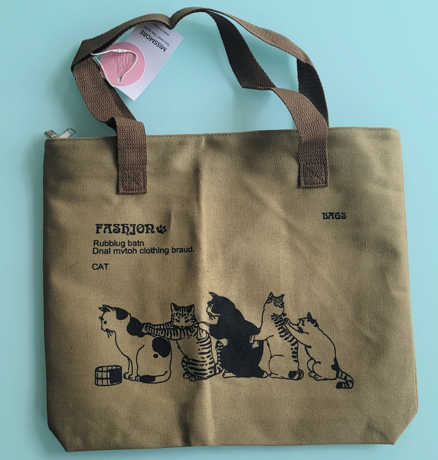 Cat Canvas tote bag