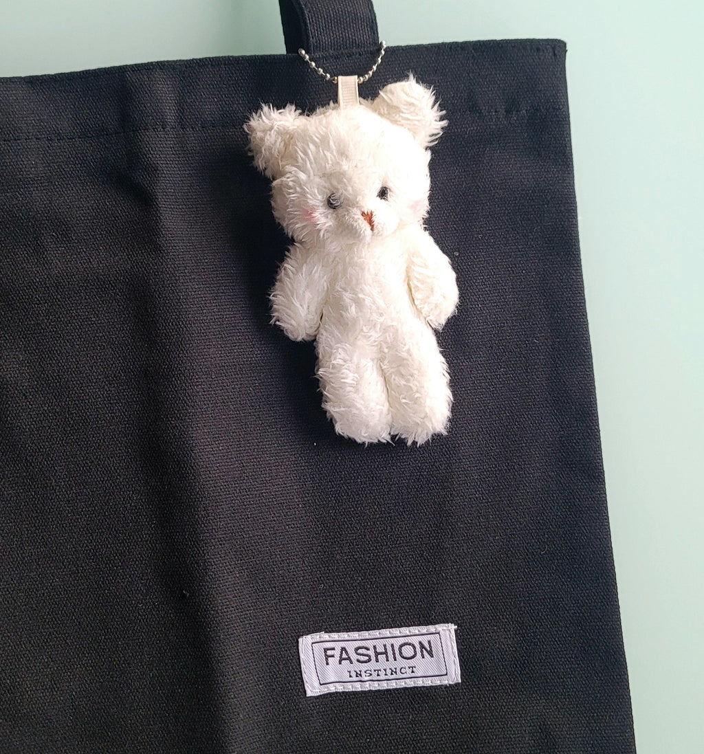 Bear Doll Canvas Tote