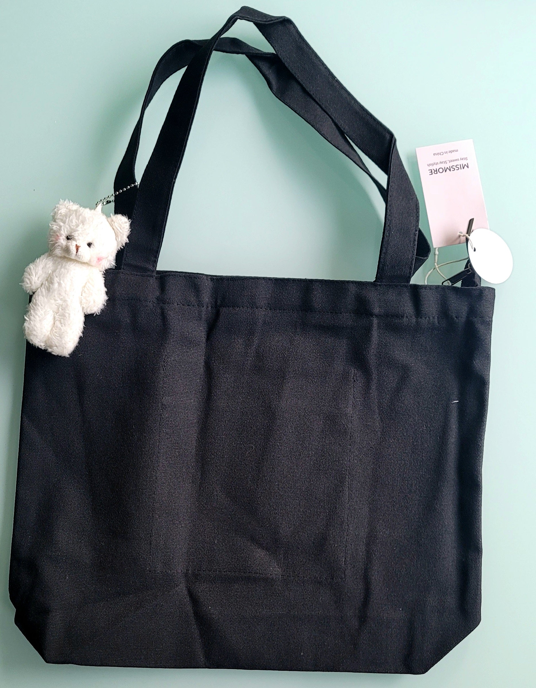 Bear Doll Canvas Tote