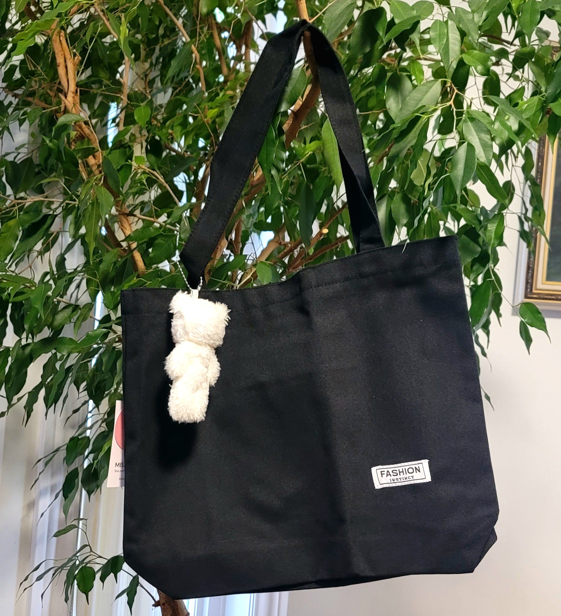 Bear Doll Canvas Tote