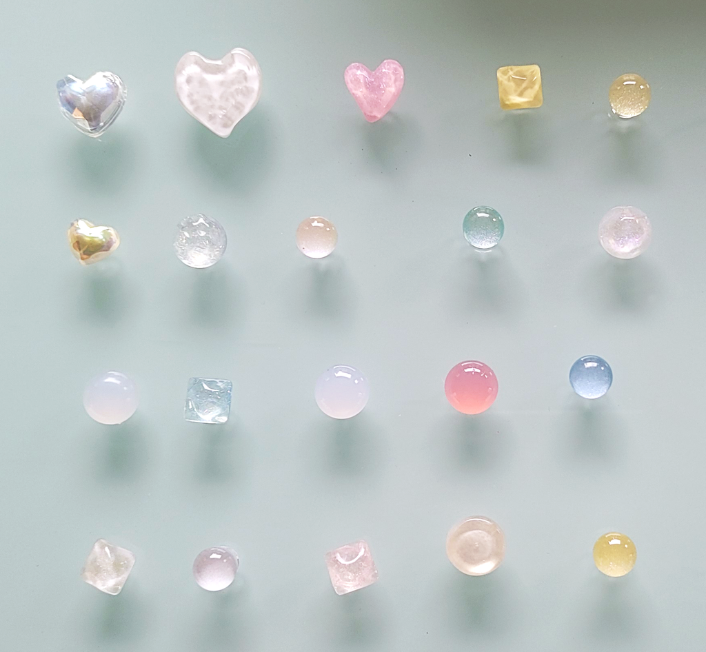 Moon stone charms , 20 pcs